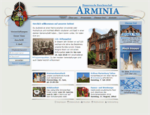 Tablet Screenshot of hb-arminia.de